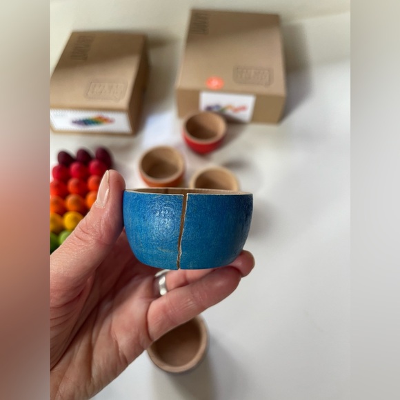 Grapat wooden eggs and bowls - Picture 5 of 7